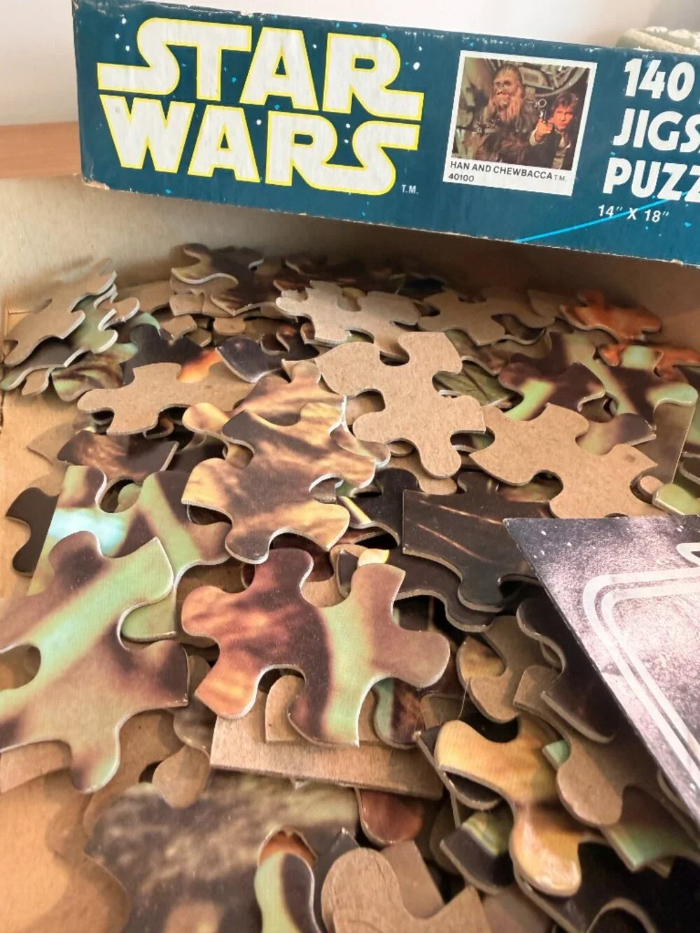 Vintage 1977 Star Wars 140 piece Jigsaw Puzzle Han Solo & Chewbacca - Complete